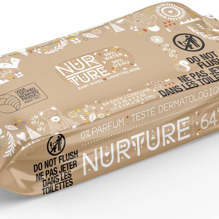 BioBag America Inc - Wholesale Face & Body Wipes - Baby - Nurture Baby Ultra Soft Premium Quality Baby Wet Wipes (768)
