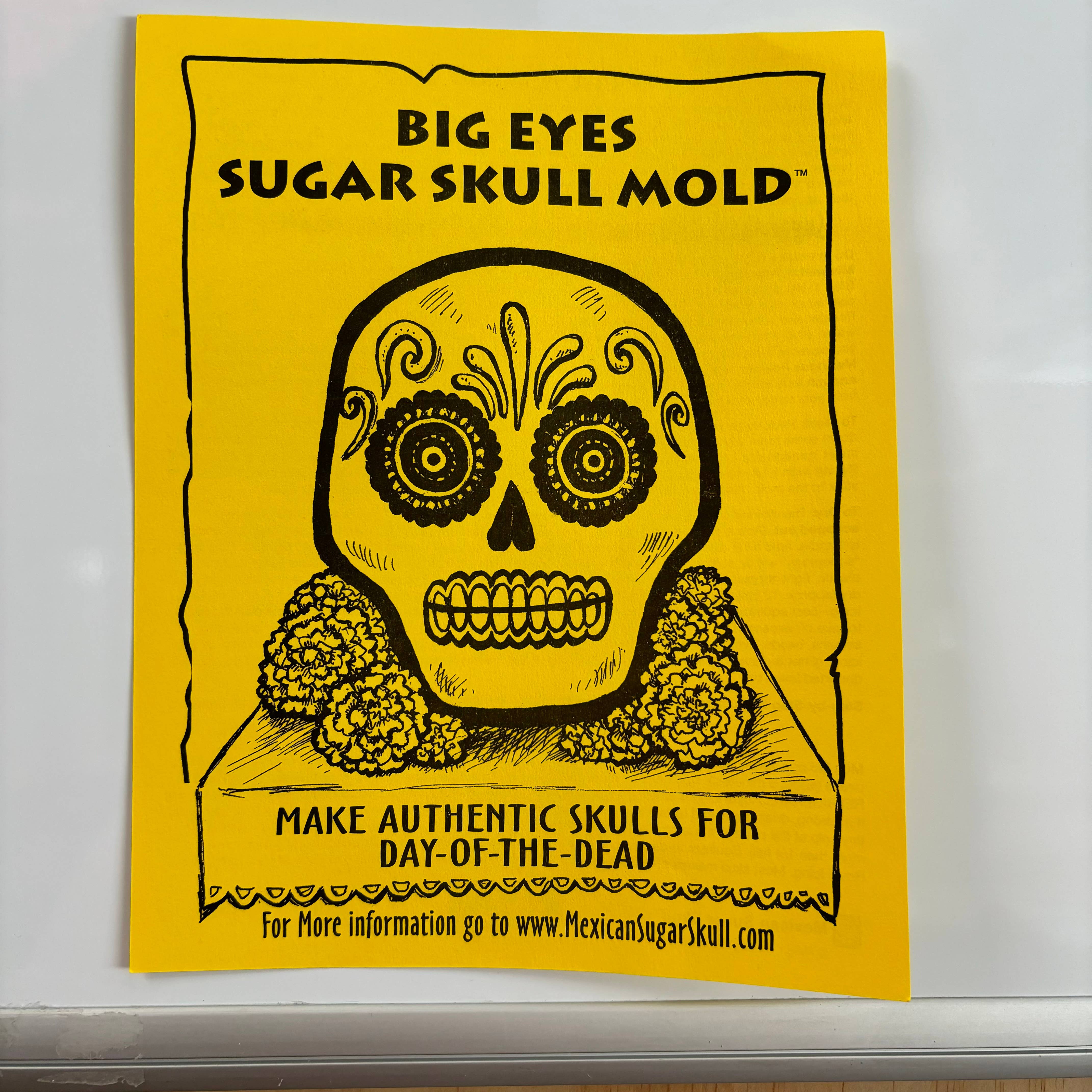 Mexican Sugar Skull - Wholesale Craft Supplies - Big Eyes Sugar Skull Mold - 6 molds2