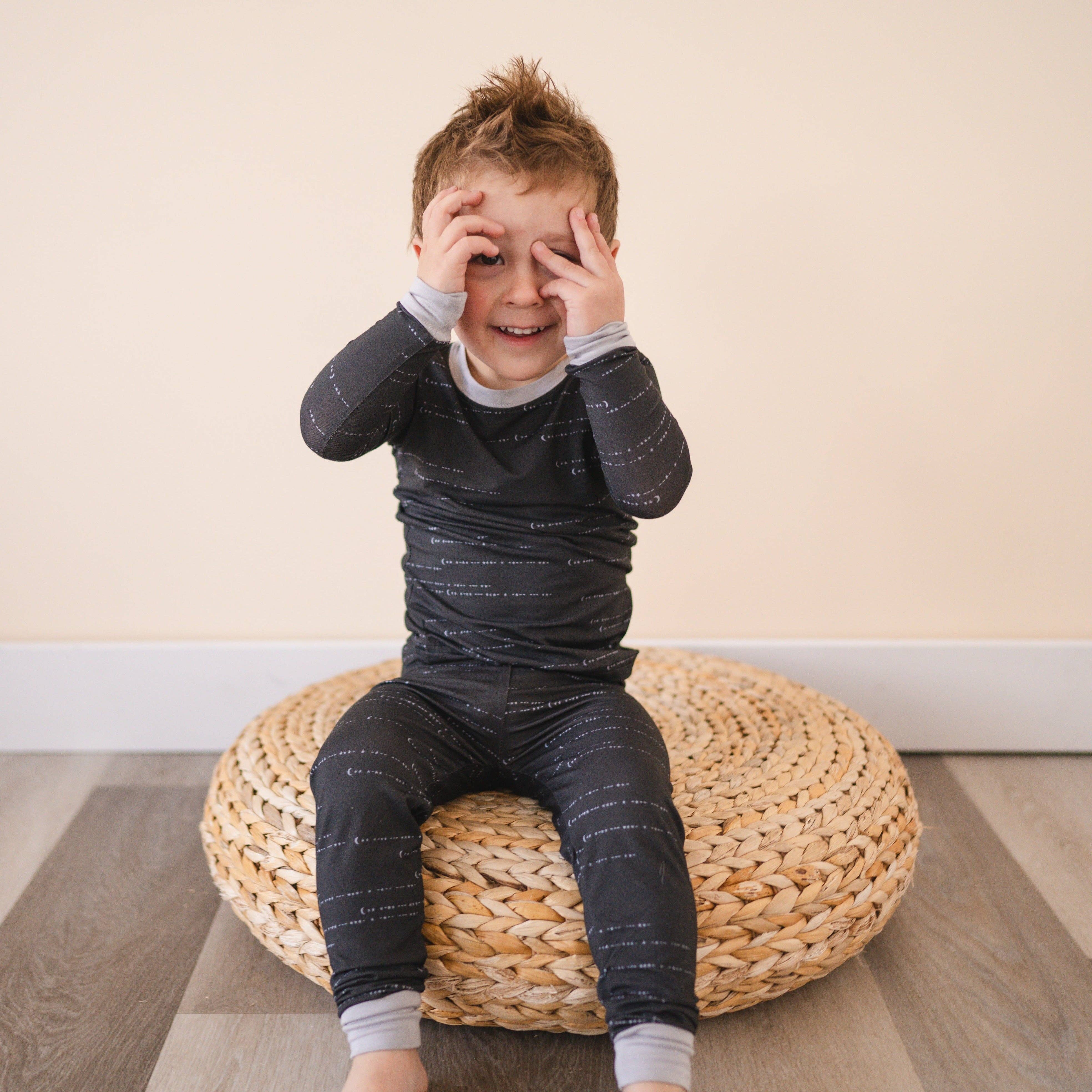 Will & Charlie Shop - Wholesale Sleepwear Set - Kids - Love You To The Moon Bamboo 2-Piece Set Toddler Pajamas3