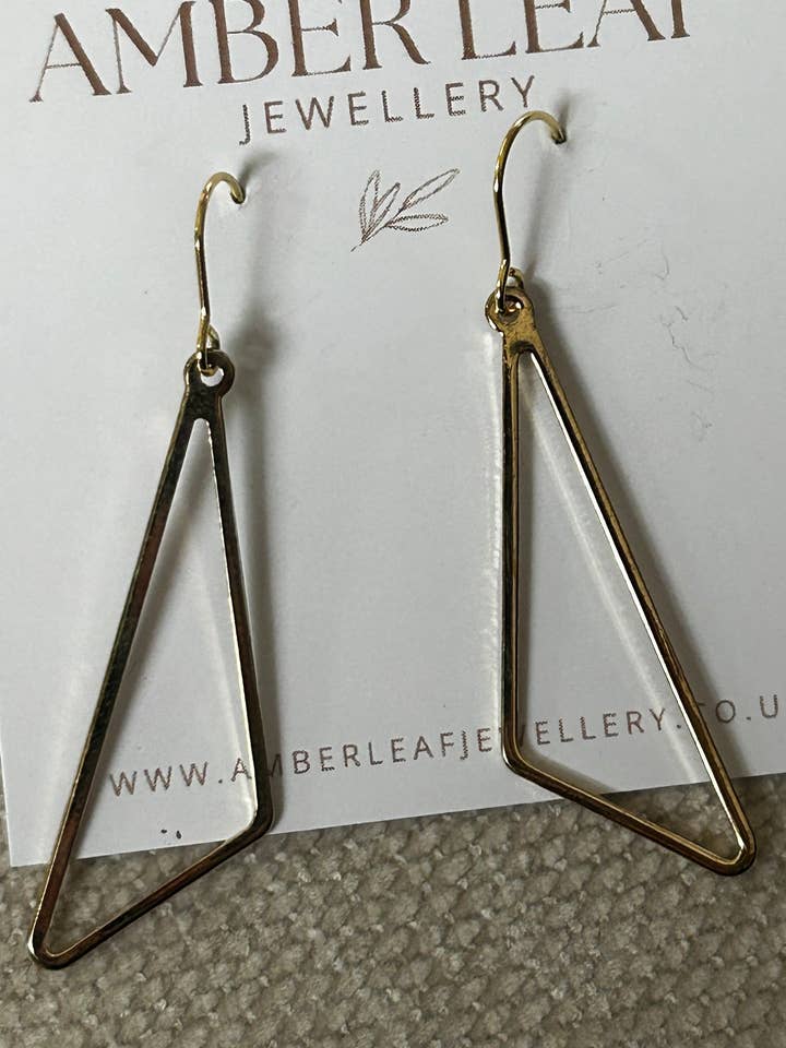 Tilly stainless steel silver earrings geometric for wholesale by Amber Leaf Jewellery