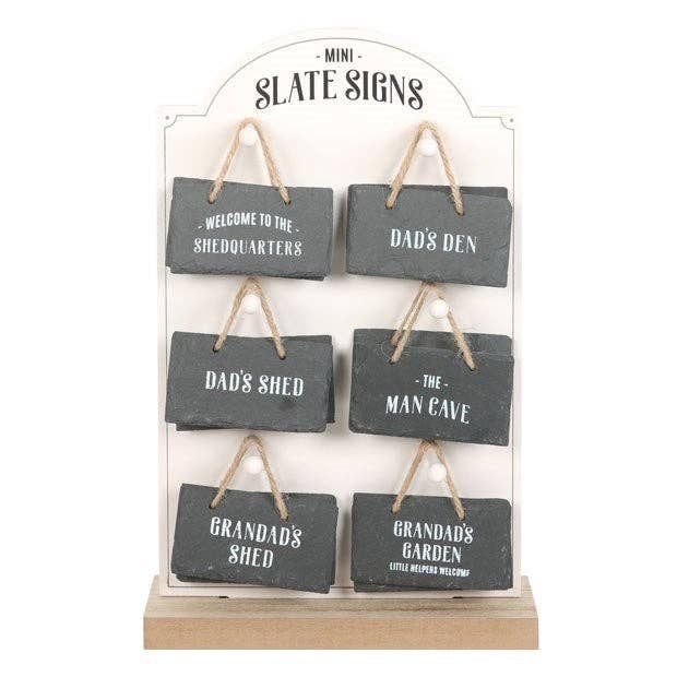 Something Different Wholesale – wholesale Sign – Set of 24 Mini Slate Father's Day Signs for Him on Display1