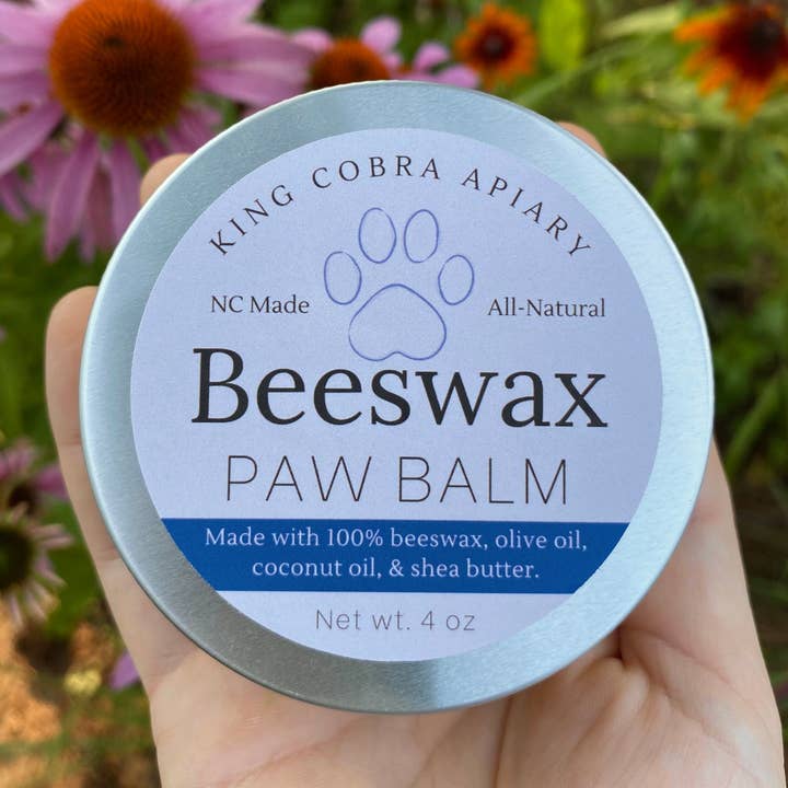 Beeswax Dog Paw Balm - 4 oz for wholesale by King Cobra Apiary Honey