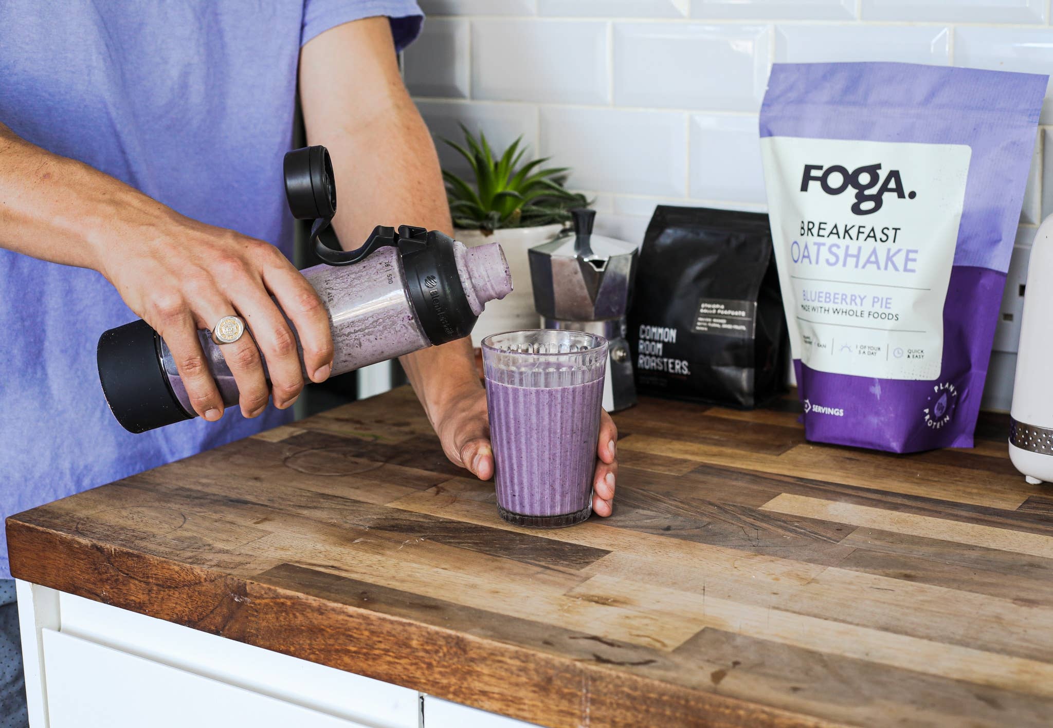 FOGA – wholesale Protein/superfood powder – Blueberry Pie Oatshake3