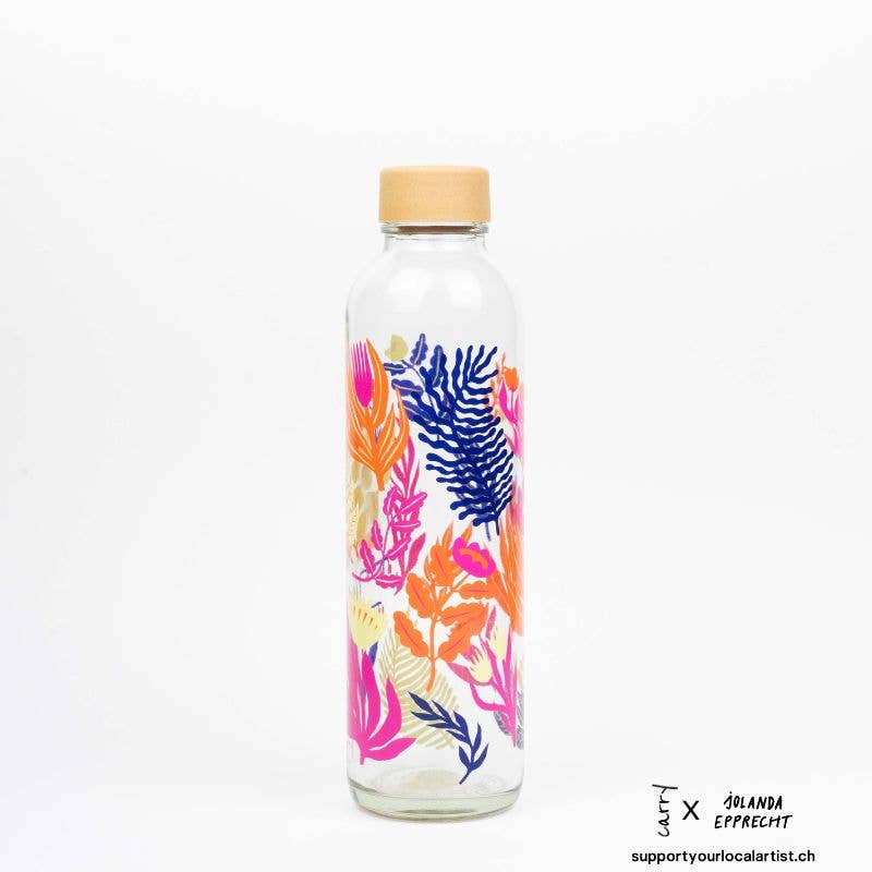 Carry Bottles - Wholesale Water Bottle - Glass water bottle - CARRY Bottle BOTANIC GARDEN 0.7l5