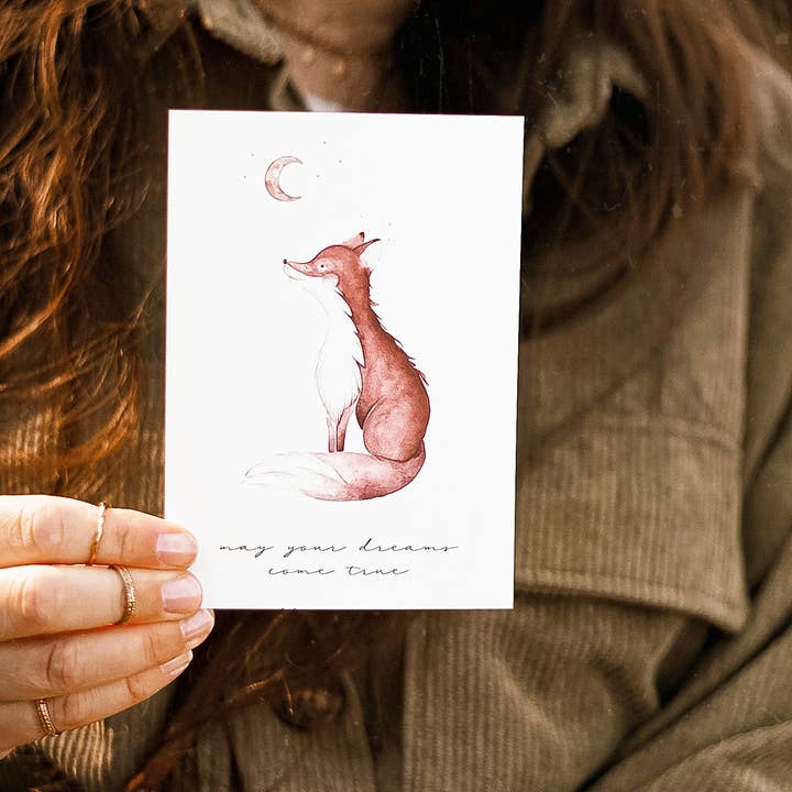 FuchsMaedchen - Wholesale Everyday Greeting Card - Greeting card: May your dreams come true2