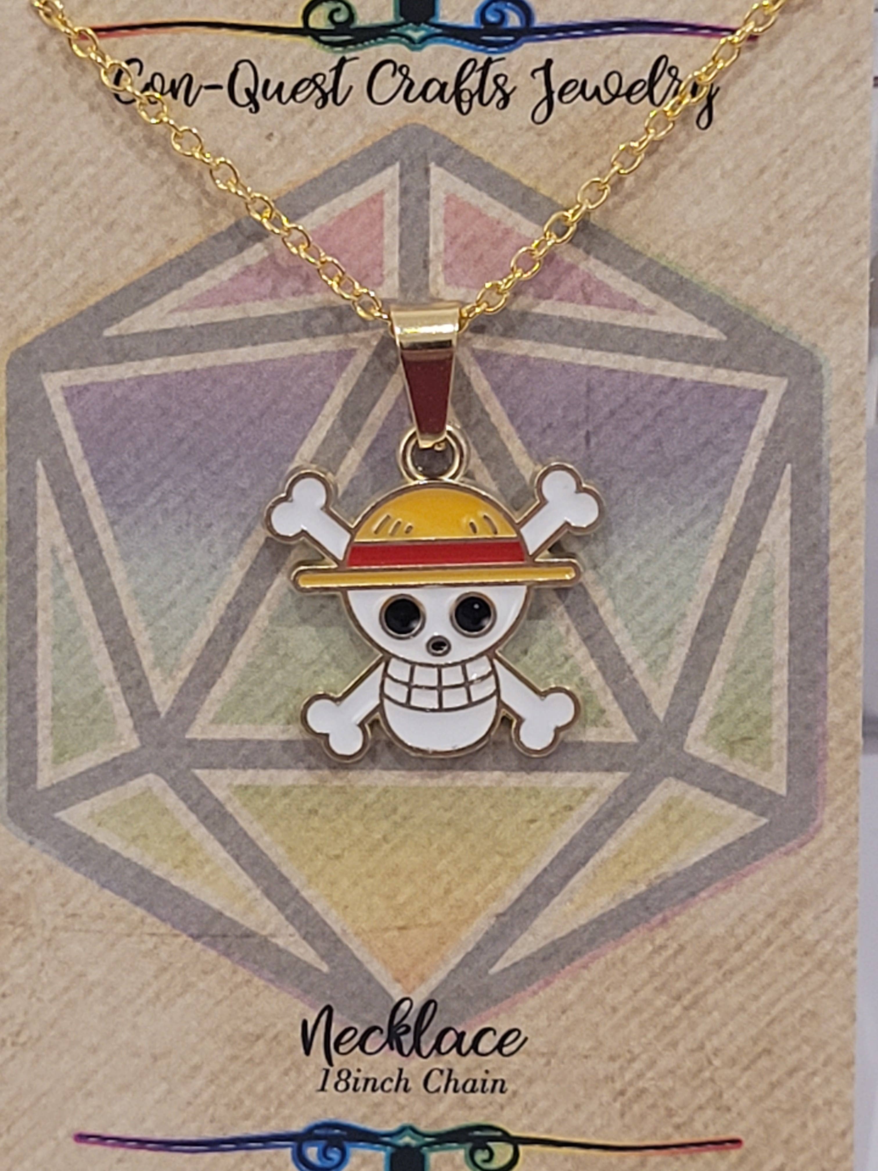 Con-Quest Crafts - Wholesale Jewelry Set - Shounen Anime Inspired Earrings, Necklaces & Zipper Pulls 15