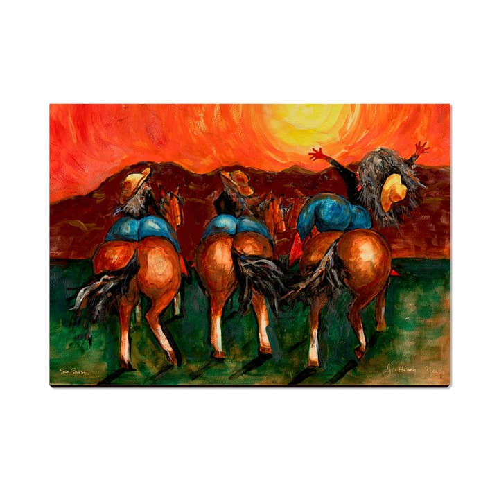 Bun Riders - Wood Postcards & Magnets for wholesale by DaydreamHQ