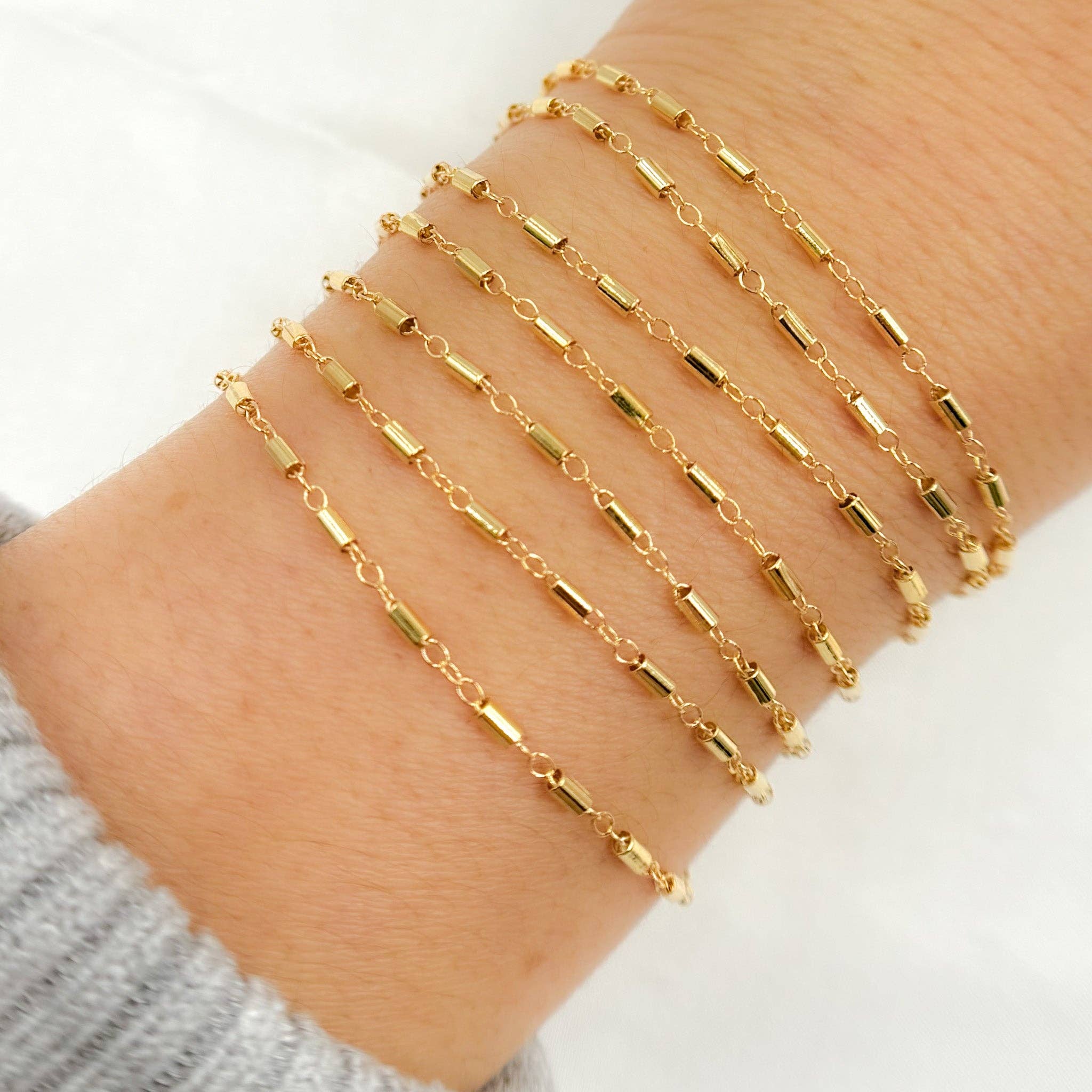 Jewels & Chains - Wholesale Schakelketting - 1121GF. 14K Goudgevulde Kabelbuis Ketting1