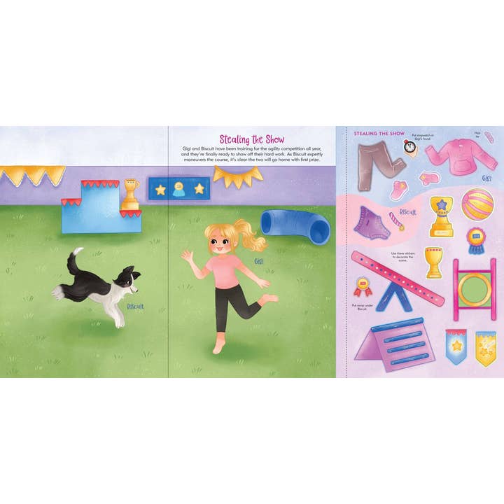 Peter Pauper Press, inc. – wholesale Sticker – Child & baby – Puppies Sticker Doll Dress-Up Book4