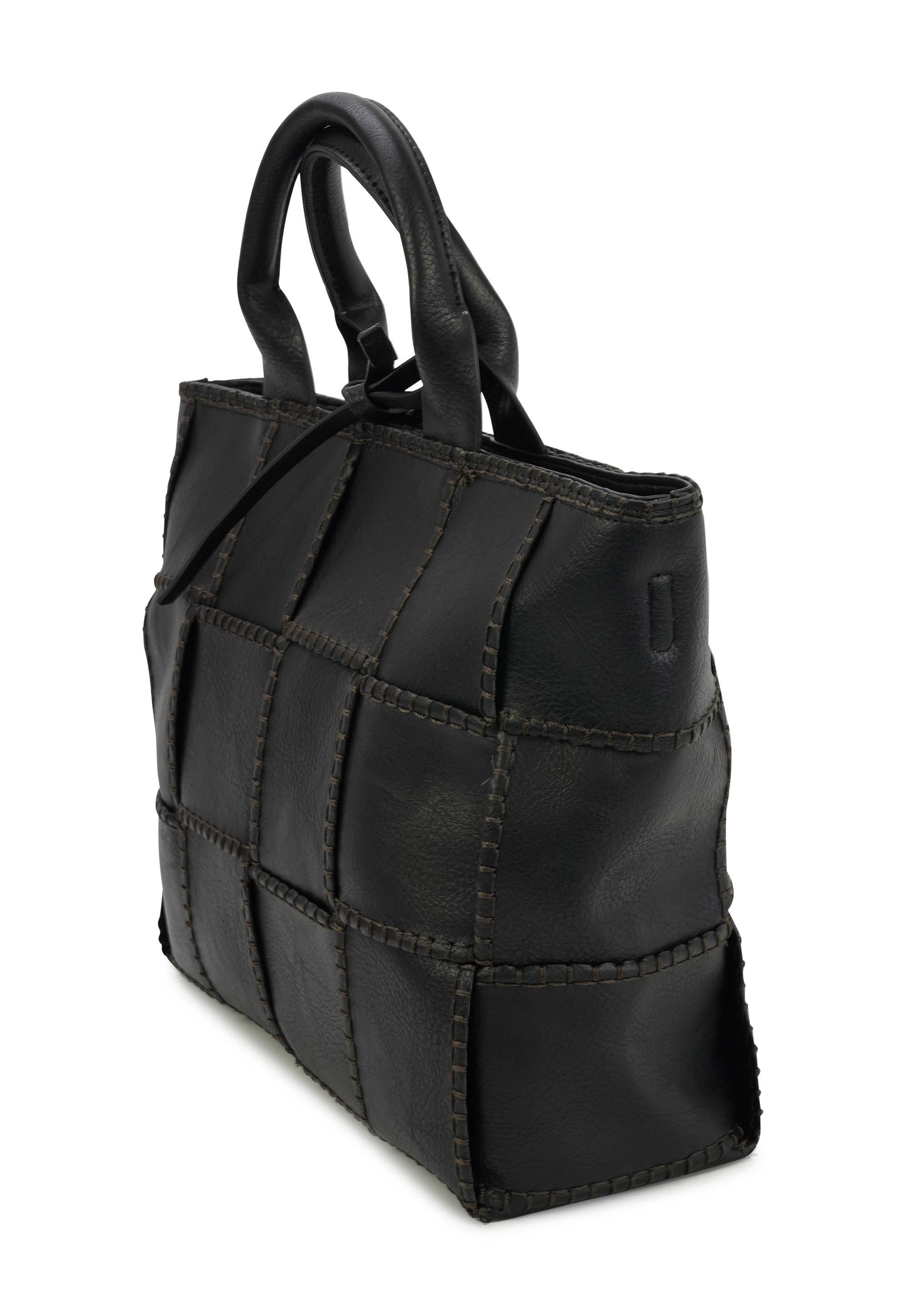 HJS - Venta al por mayor Bolso con asas - Mujer - Bolso 'SADLE' - Elegante diseño trenzado5