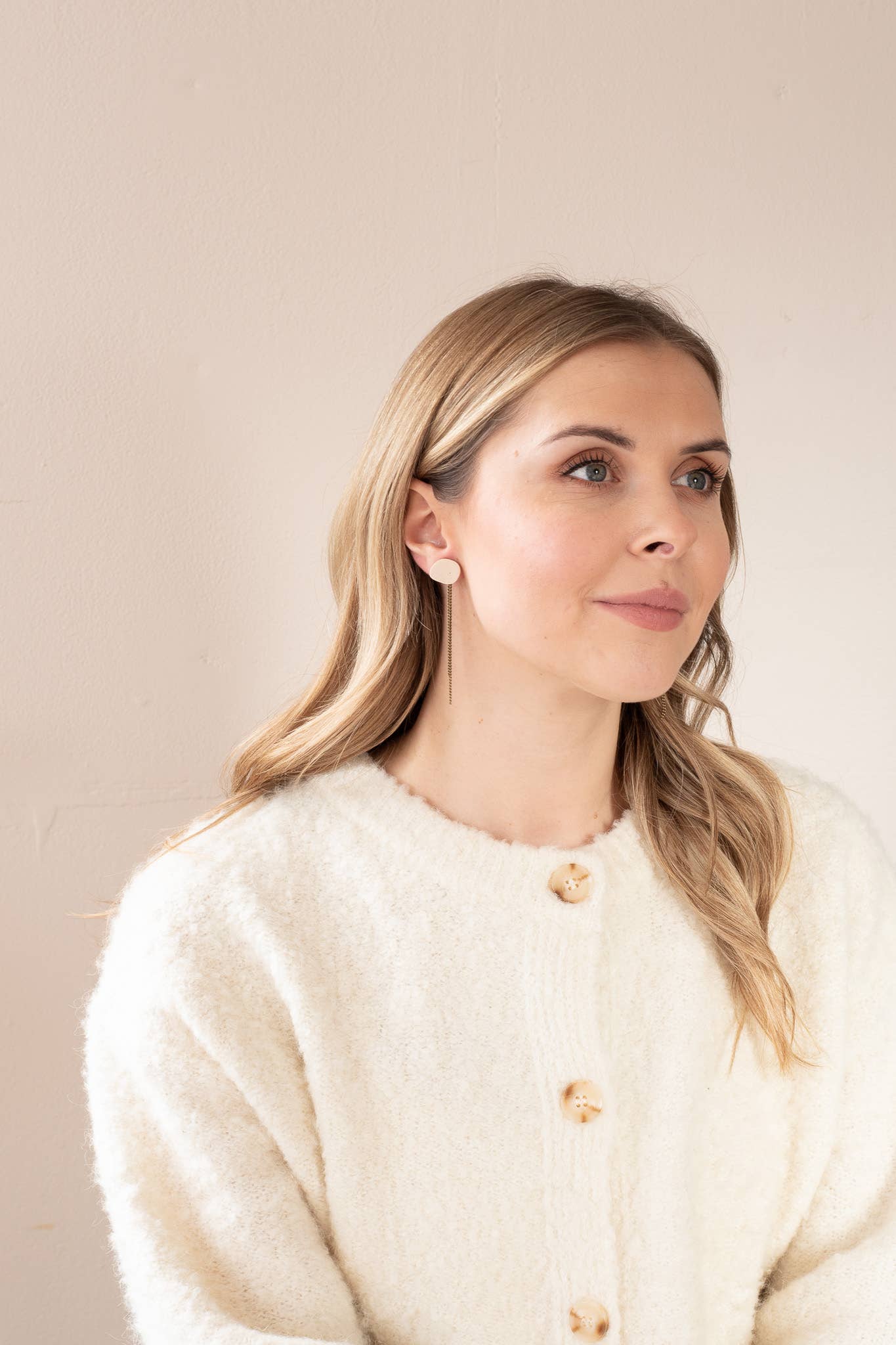 Inimini Homemade - Vendita all'ingrosso Orecchini pendenti - organico: stud + catena29