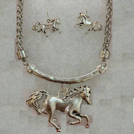 FR3336 Horse, Animal BIB Necklace Set for wholesale by 0011 PREMIERE