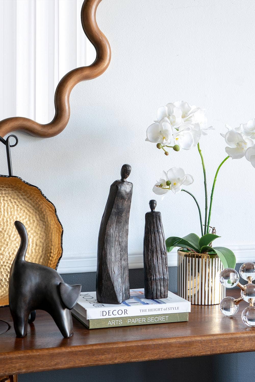 A&B Home Group Inc. - Wholesale Decorative Figurine - 4x3x14" Abstract Brown Polyresin Human Figurine - Brown5