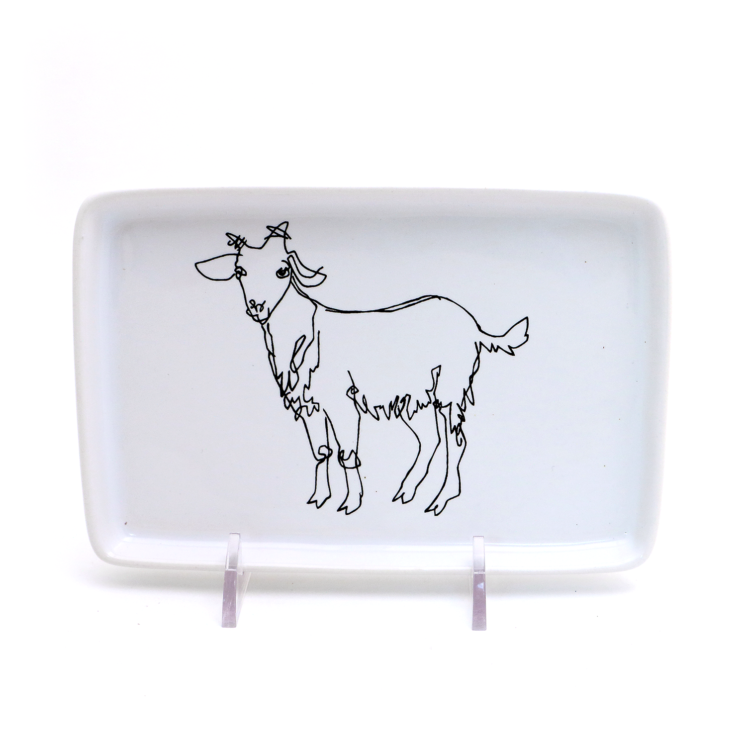 Lenny Mud - Wholesale Decorative Tray - Goat Rectangular Tray1