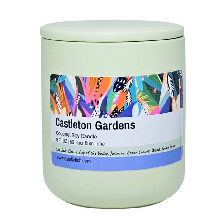 Castleton Gardens Ceramic Jar Candle for wholesale by Candlelish