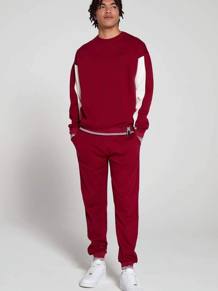 Track 2.0 Retro Sweatshirt - Cranberry Red for wholesale by Original Creator