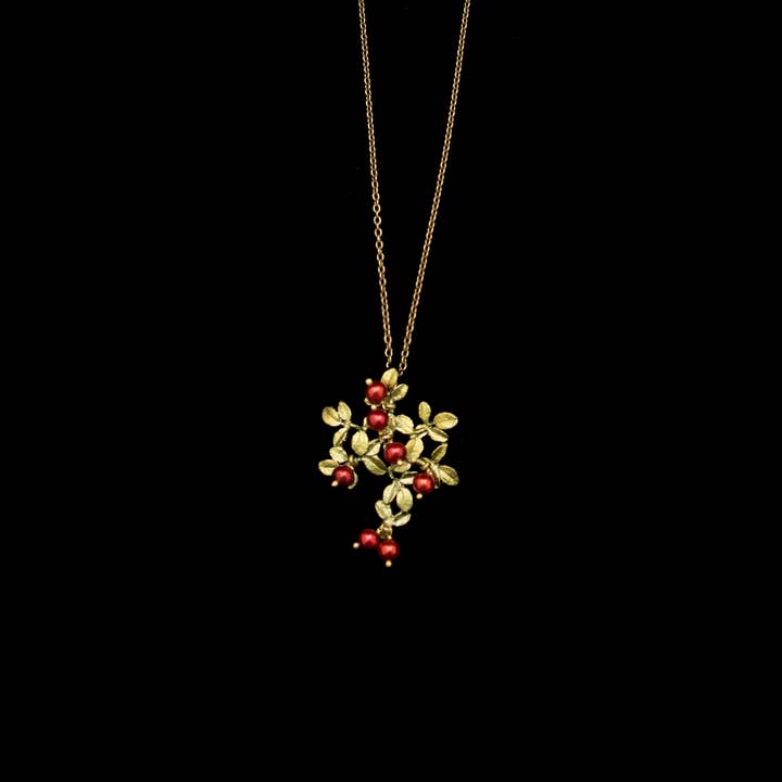 Cranberry Pendant - 16" Adj. for wholesale by Michael Michaud