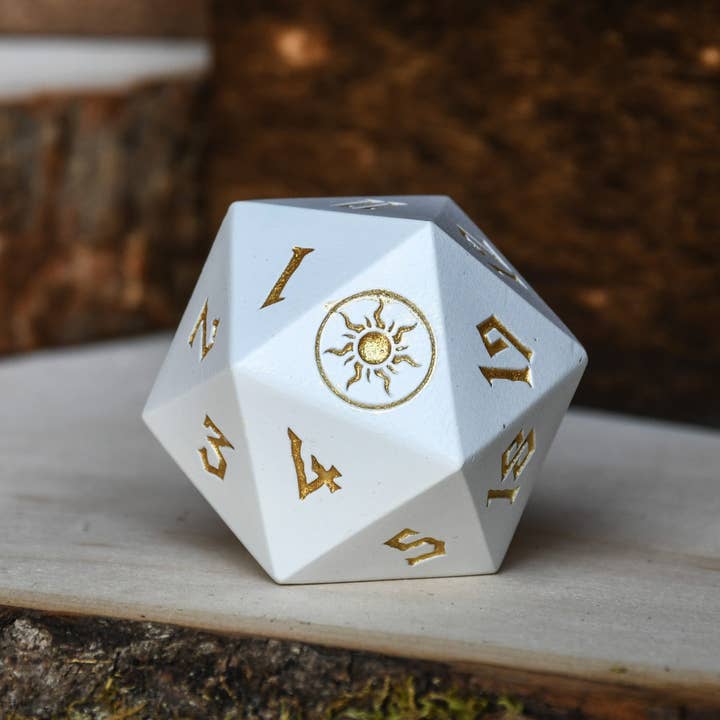 Llanuras Mana Spindown Metal D20 para venta al por mayor de Misty Mountain Gaming