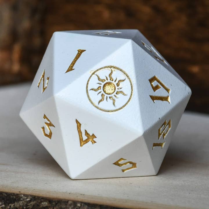 Slätter Mana Spindown Metall D20 för wholesale av Misty Mountain Gaming