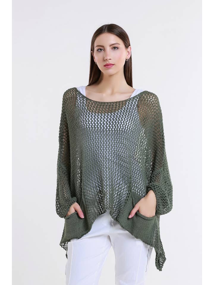 TINA Stephens Italy/Tees By Tina - Vente Haut en maille – femme - Surmatelas en tricot ouvert Lennox (BLS133)17