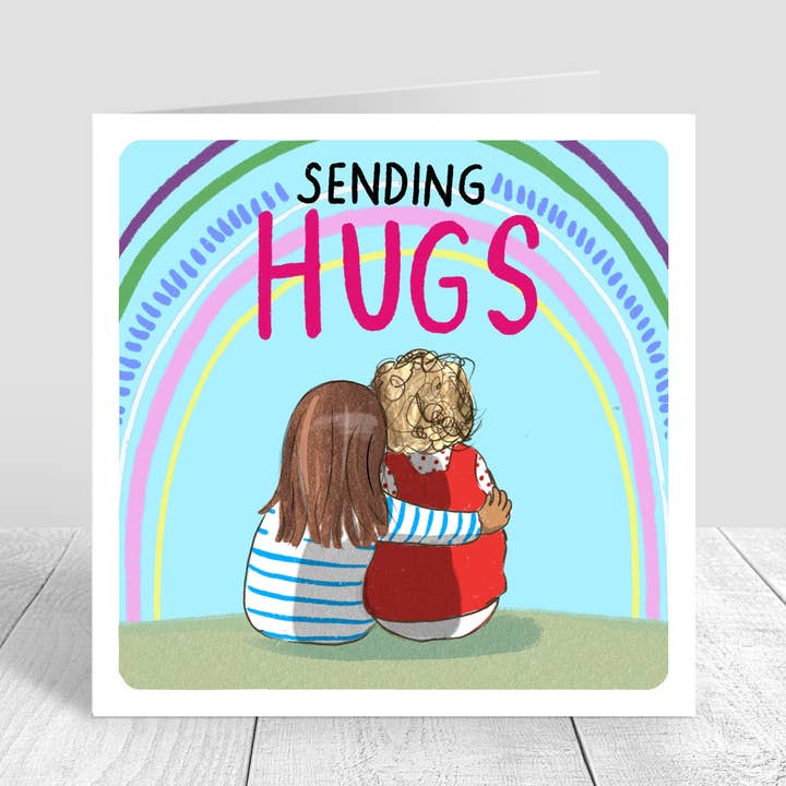 Enviando cartão de abraços por atacado de Cake and Crayons