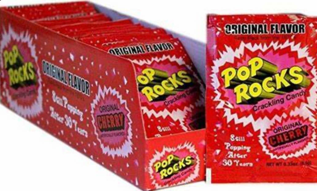O'Shea's Candies Sweet Shop - Wholesale Hard Candy - Nostalgic Pop Rocks “Original Cherry 🍒” Flavor 24ct Dsp Box2