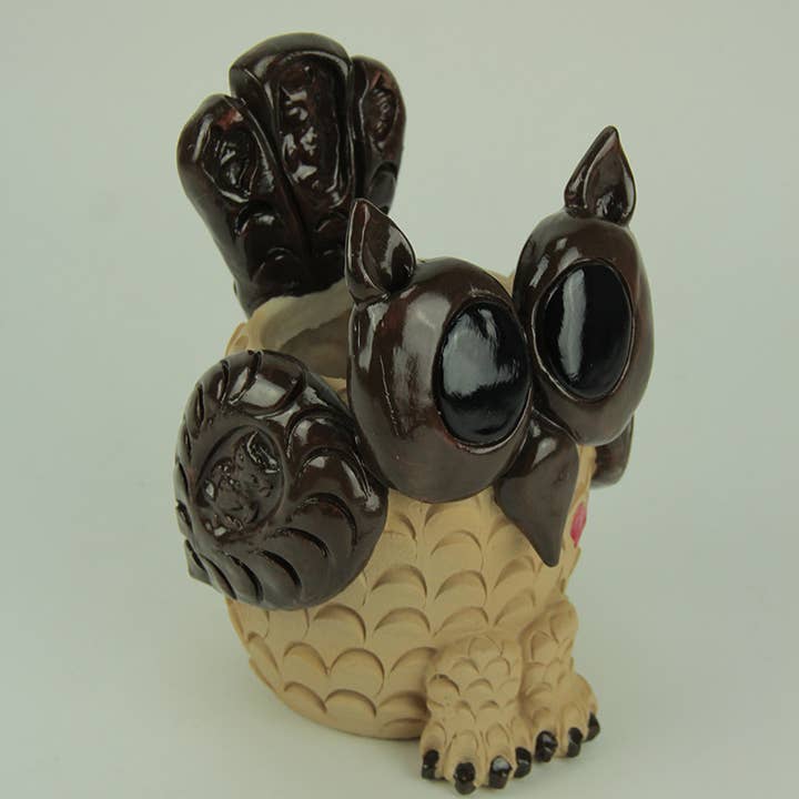 Zeckos - Wholesale Plant pot - Set of 2 Adorable 9 Inch Tall Decorative Owl Planters1