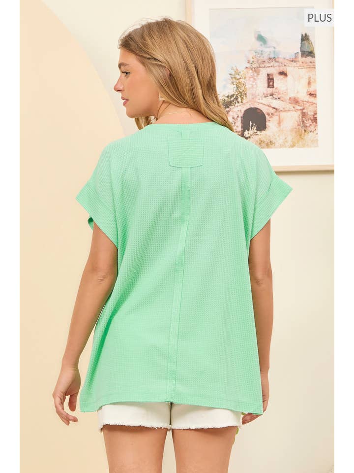Andrée by Unit - Wholesale Knit Top - Women's - PLUS SIZE Casual Knit Dolman Top