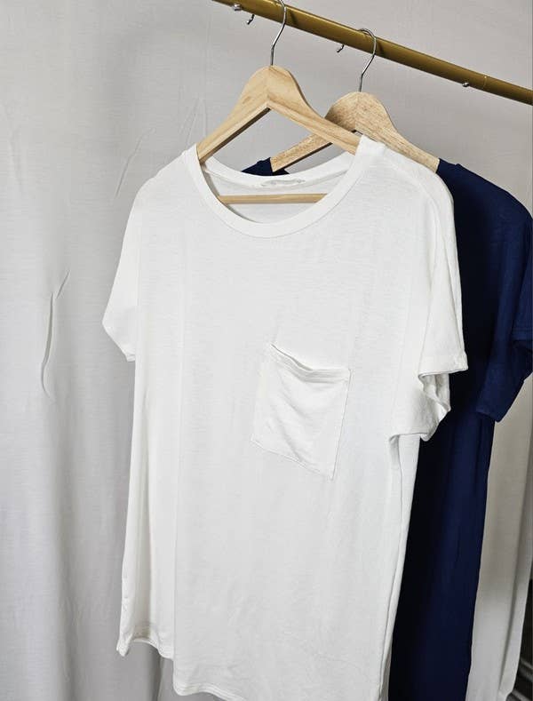 Vanilla Monkey - Wholesale T-shirt (Zonder tekening) - Dames - Basic T-shirt met zak9