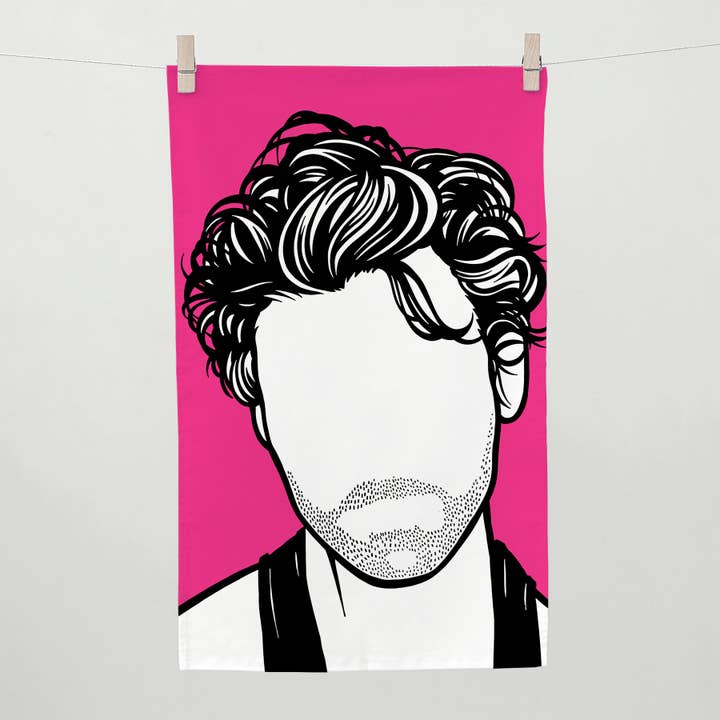 'Harry Styles' One Direction Tea Towel for wholesale by Bold & Noble