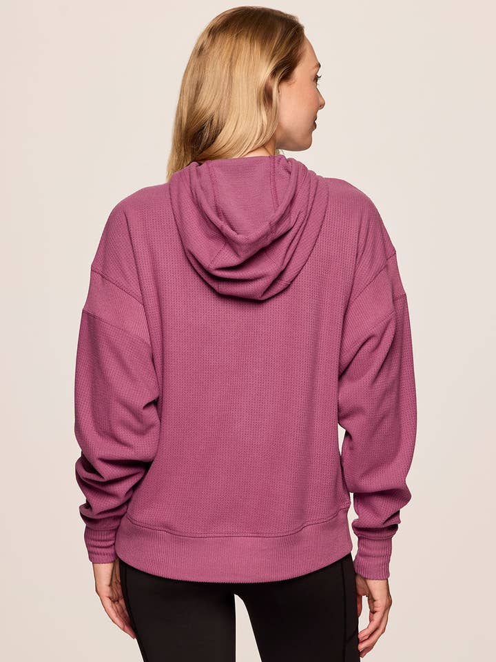 RBX Active – Engroshandel Hoodie – Kvinder – Afslappet hættetrøje i vaffelstrik til fridage11