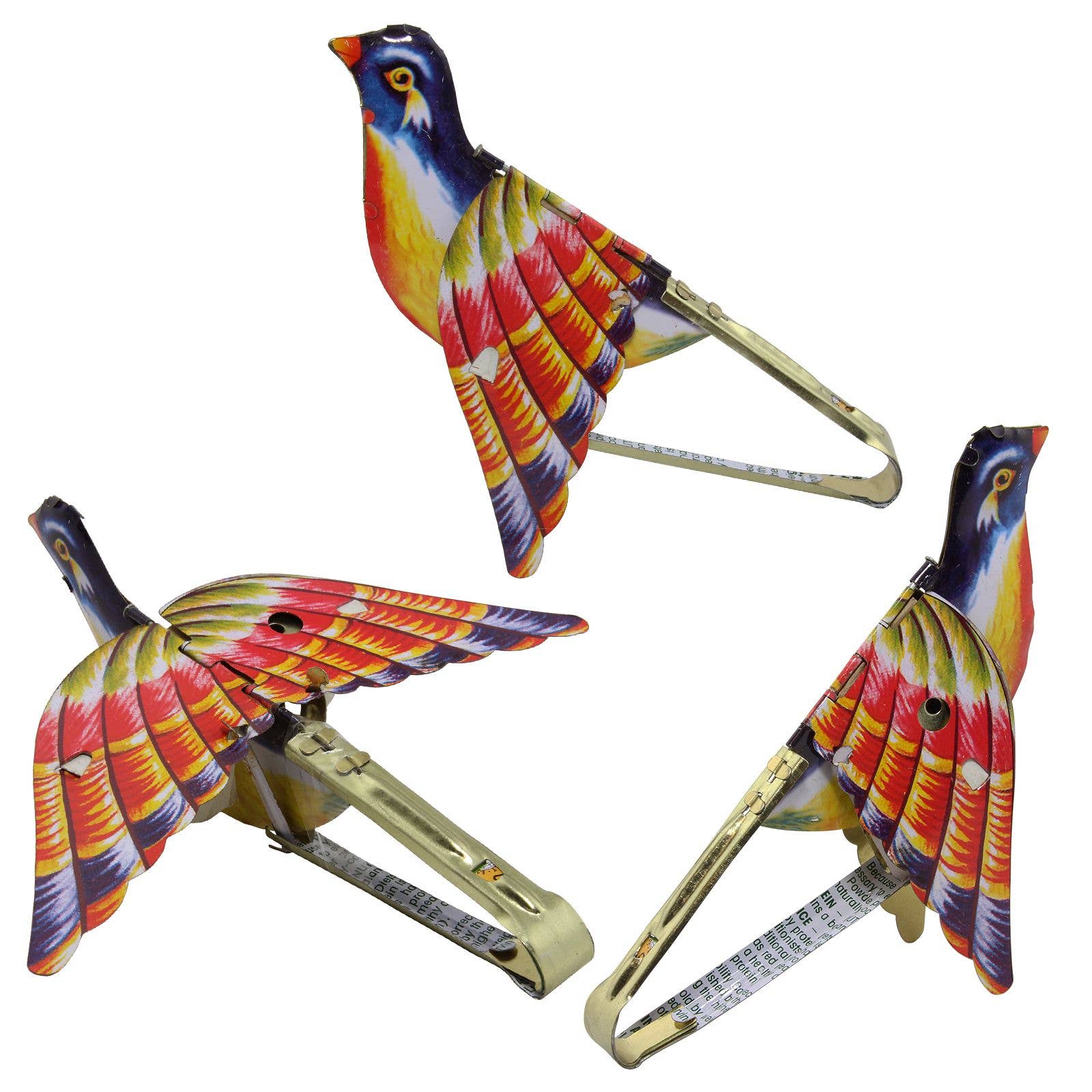 Tribal Trade GmbH - Wholesale Decorative Figurine - 7-piece set of tin toy birds whistling sparrow tin bird9
