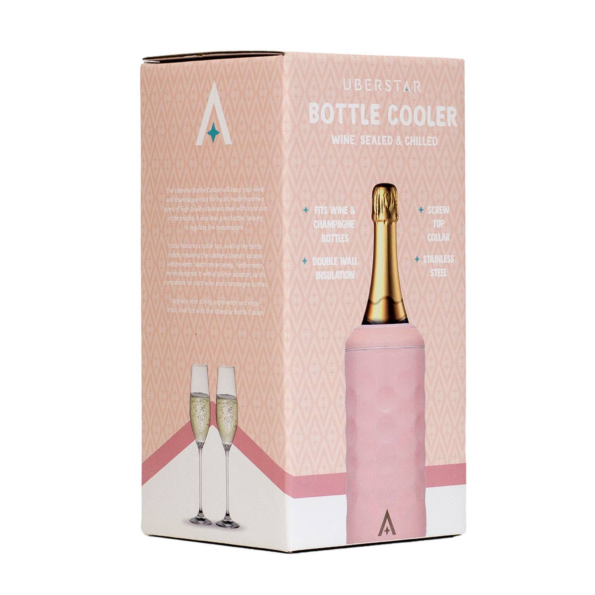 UBERSTAR – Engroshandel Vinspand – Vin og Champagne flaske køler med låg4