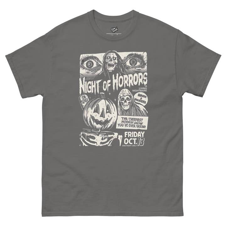 Cute And Spook – wholesale Screen printed t-shirt – Women′s – Night Of Horrors printed tee3