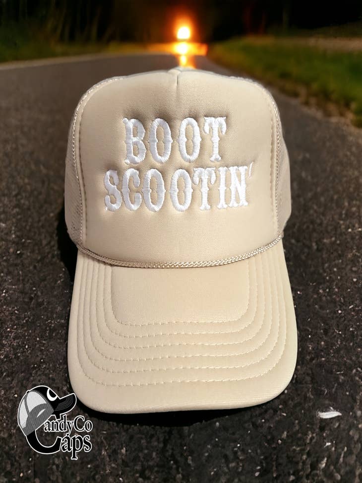 Boot scootin boogie Cowboy hat cowgirl coastal Trucker
