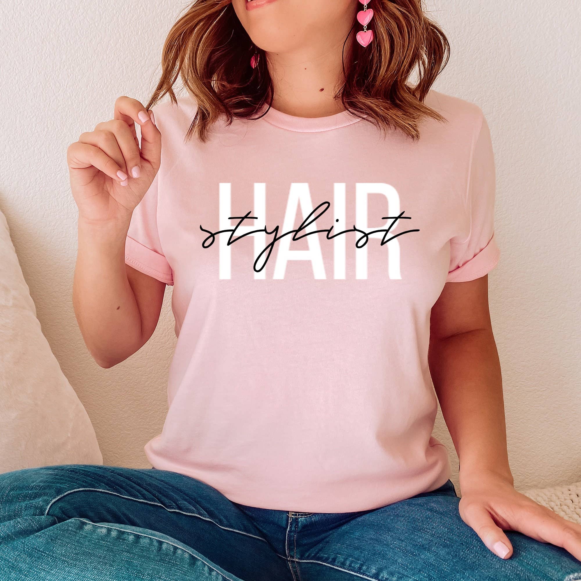 APComfortPrints - Wholesale Screen Printed T-Shirt - Women's - Hair Stylist Shirt5