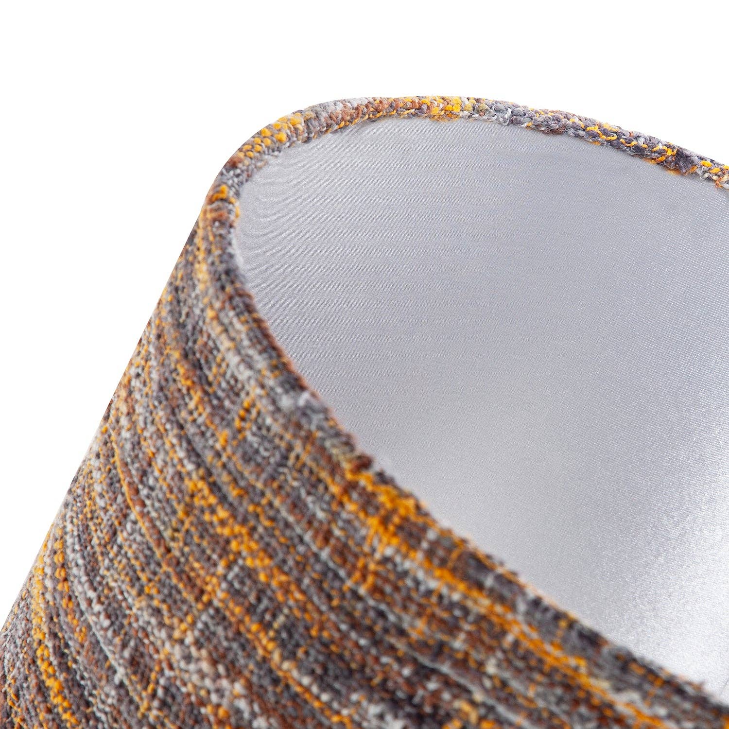 Happy Homewares – wholesale Lampshade – Vintage Lined Linen Fabric Lamp Shade in Mustard Burgundy and Grey4