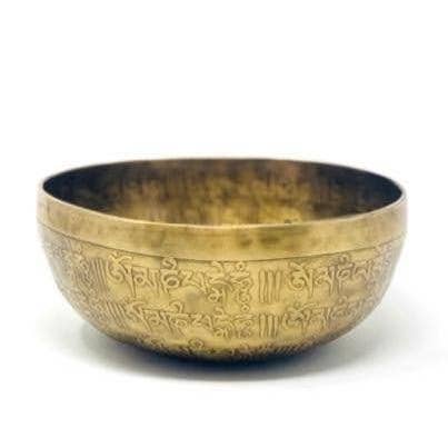 4.5 Inch Hand Hammered Bowl -Etched for wholesale by Now N Zen