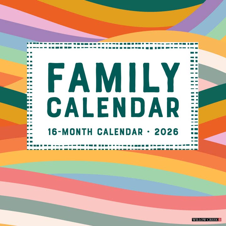 Calendario Familiar Planificador 2026 Calendario de Pared para venta al por mayor de Willow Creek Press & Gifts