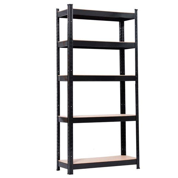 as picture 5 Tier Heavy Duty Metal Shelving Rack Unit Garage Storage Shelf Black UK for wholesale on Faire3