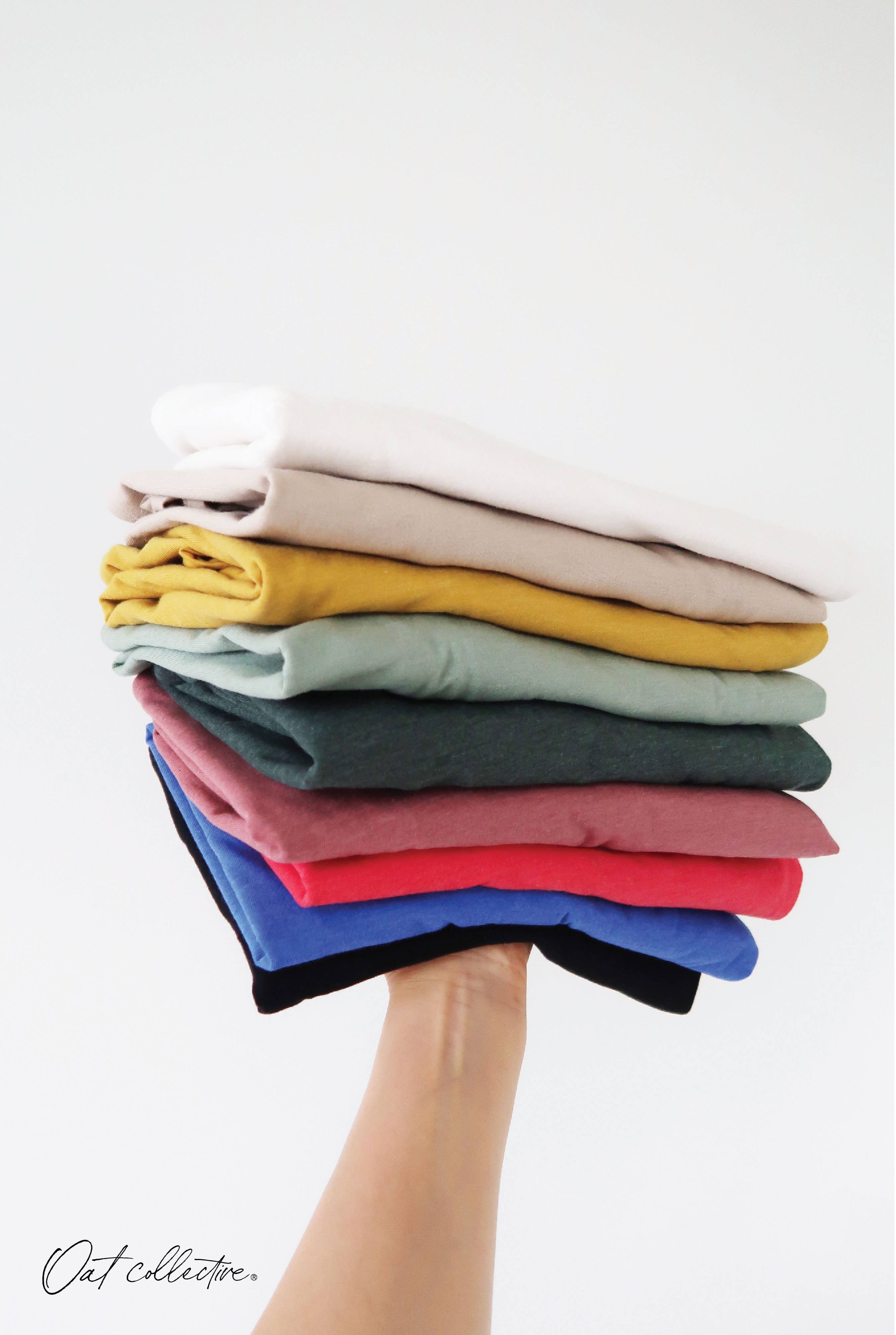 OAT COLLECTIVE - Vendita all'ingrosso Maglietta serigrafata - Donna - Maglietta Basic Solid13