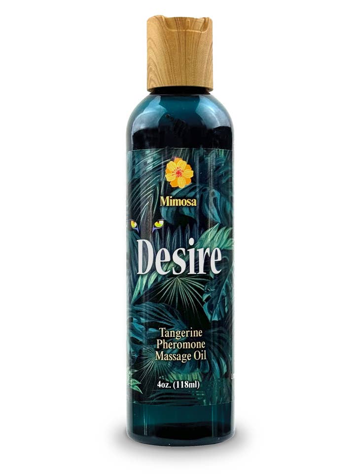 Desire Feromon Massageolie - Mandarin, 4 oz for engroshandel hos Little Genie Productions