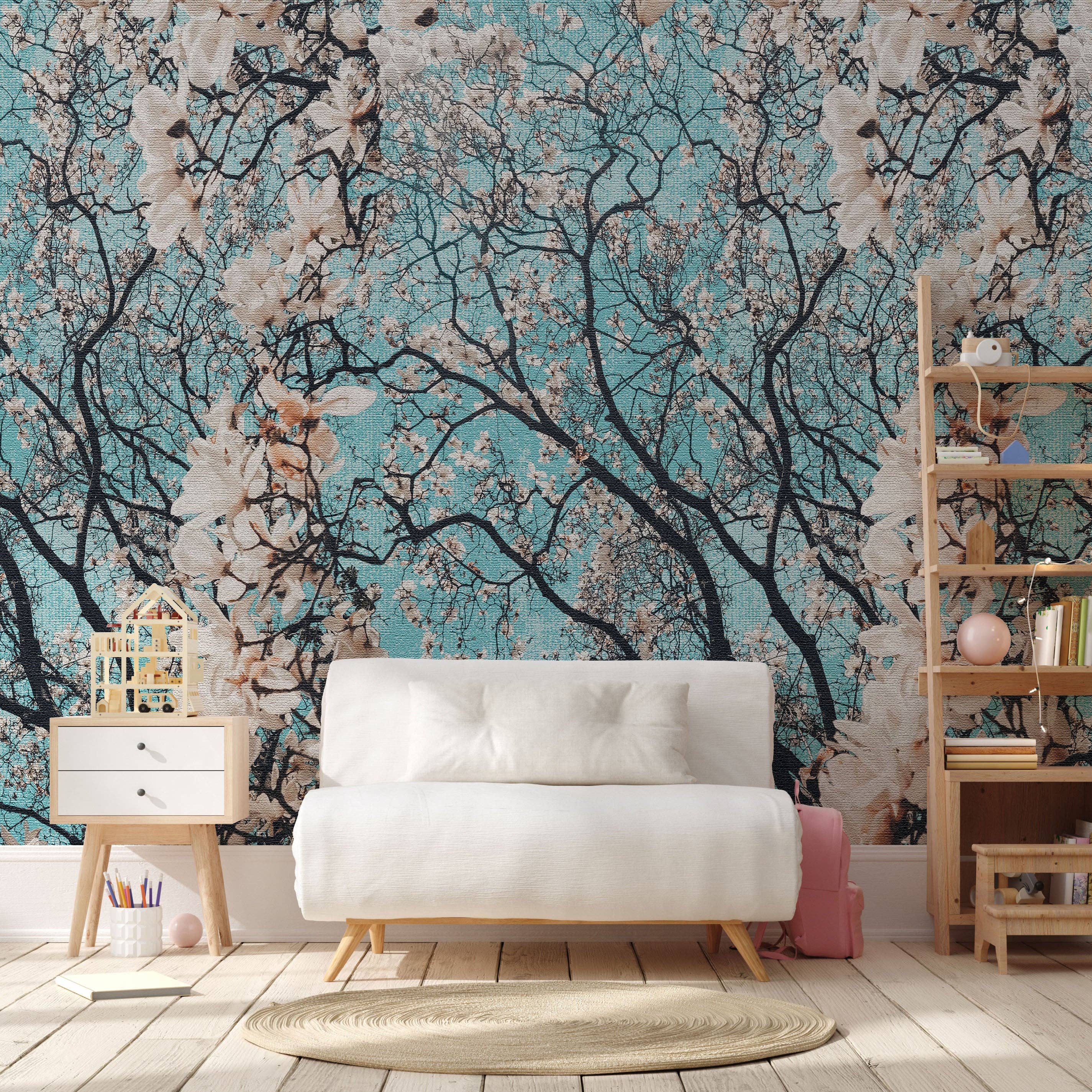 Wallpapers4Beginners – Engroshandel Tapetrulle – Mandelblomst Blomstret Tapet5