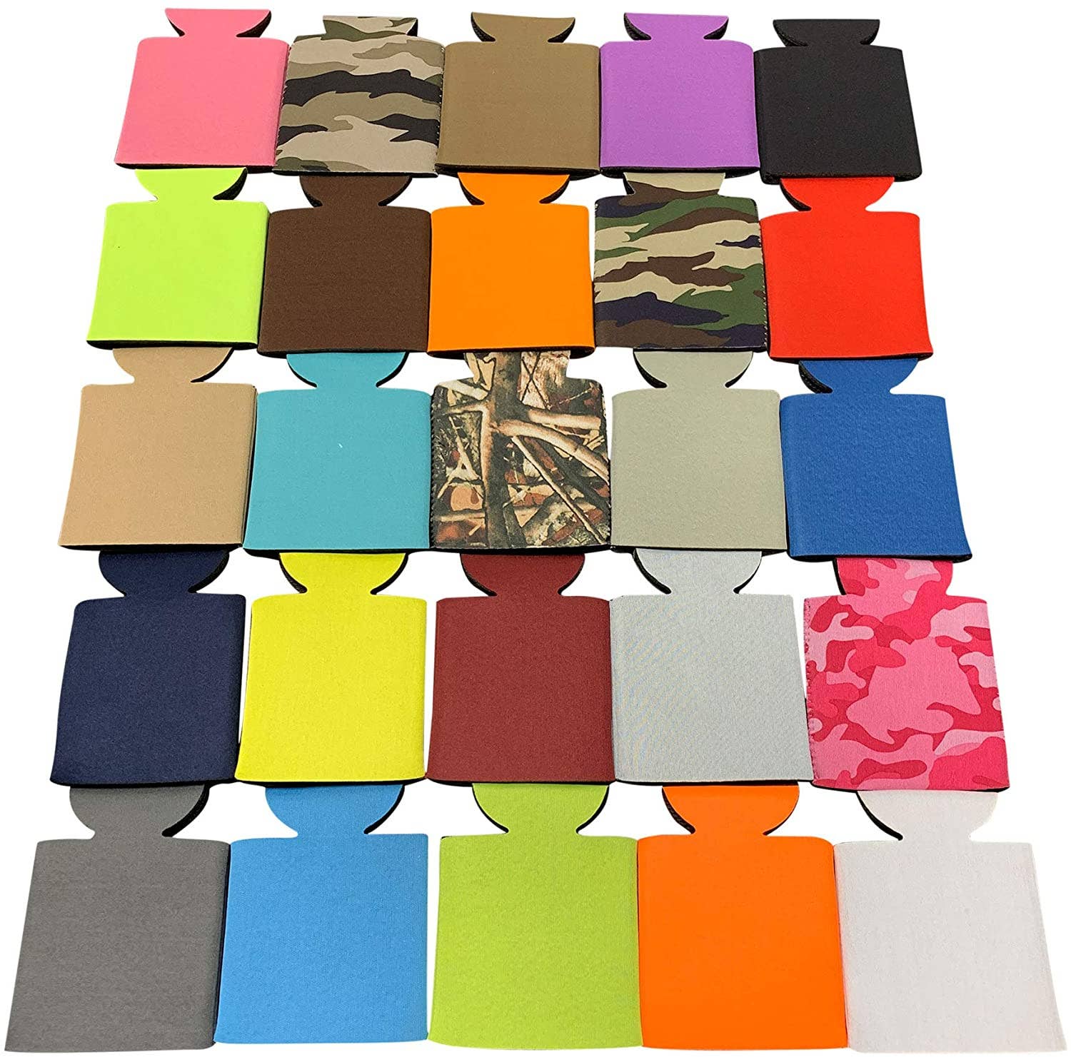 KP Kool Products - Wholesale Drink Huggers & Koozies - Blank Beer Can Cooler Sleeves, Plain Collapsible Soda Cover Coolies1