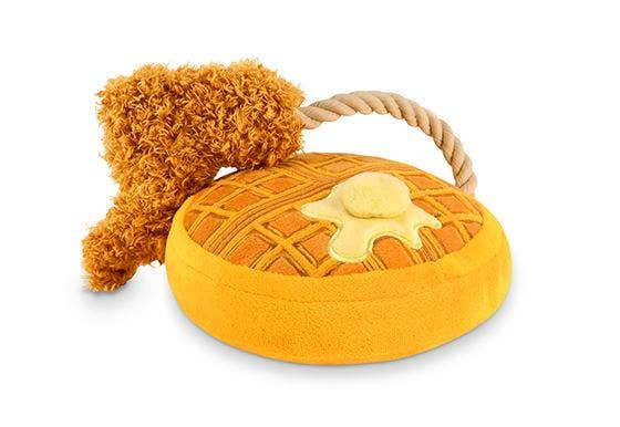 In Vogue Pets – wholesale Pet plush toy – Dog – Barking Brunch Chicken & Wooffles Plush Dog Toy0