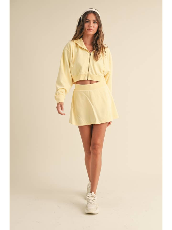 KIMBERLY C - Wholesale Hoodie - Women's - Mineral Wash Oversized Crop Hoodie19