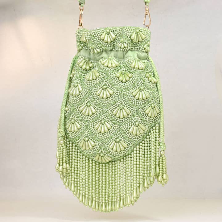 Bridal Bags Pearline - Mint Sorbet for wholesale by Noyre Berlin