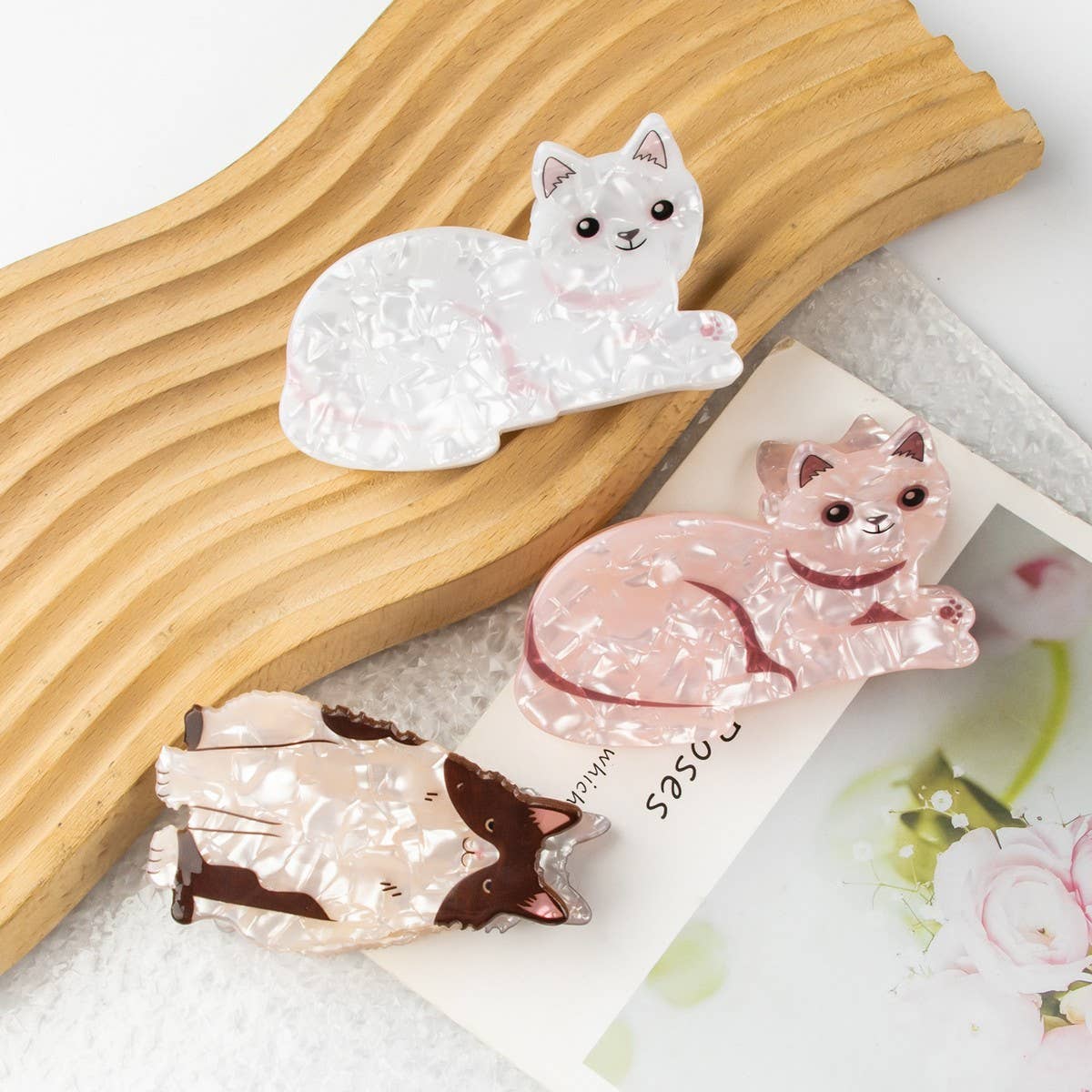 ACCITY - Wholesale Hair Clip - Women's - Cute Cat Hair Claw Clip for Women, Cartoon Style_CWAHA068911