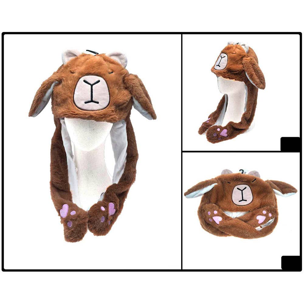 Sensibling Corp. – Engroshandel Beanie - Dame – Plys Kapybara Øreklapper Vinterhat4