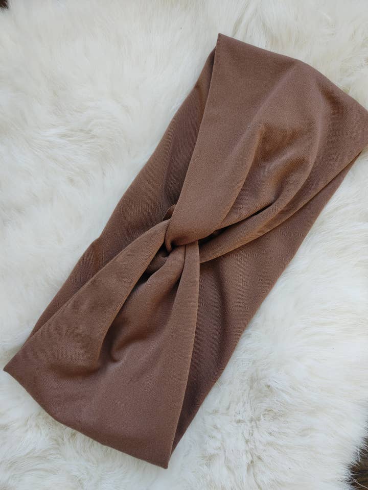 Mocha Headband for wholesale by Sew fashionable headbands
